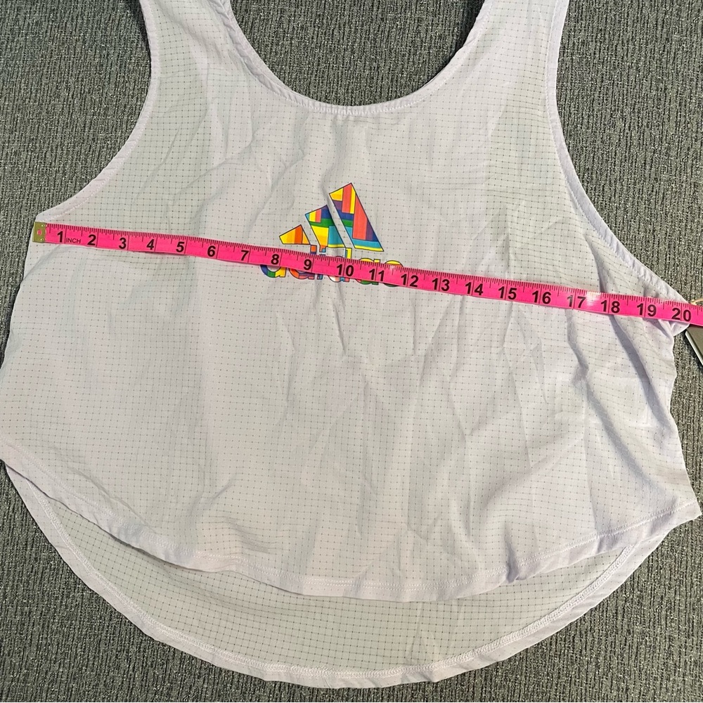 Adidas Women’s Pride Tech Crop Tank Top - Picture 15 of 16